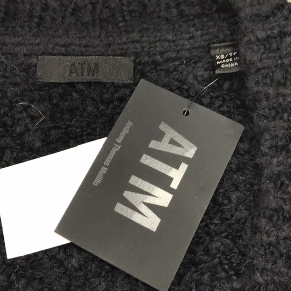 ATM Anthony Thomas Melillo Fuzzy Destroyed V-Neck - Picture 5 of 7